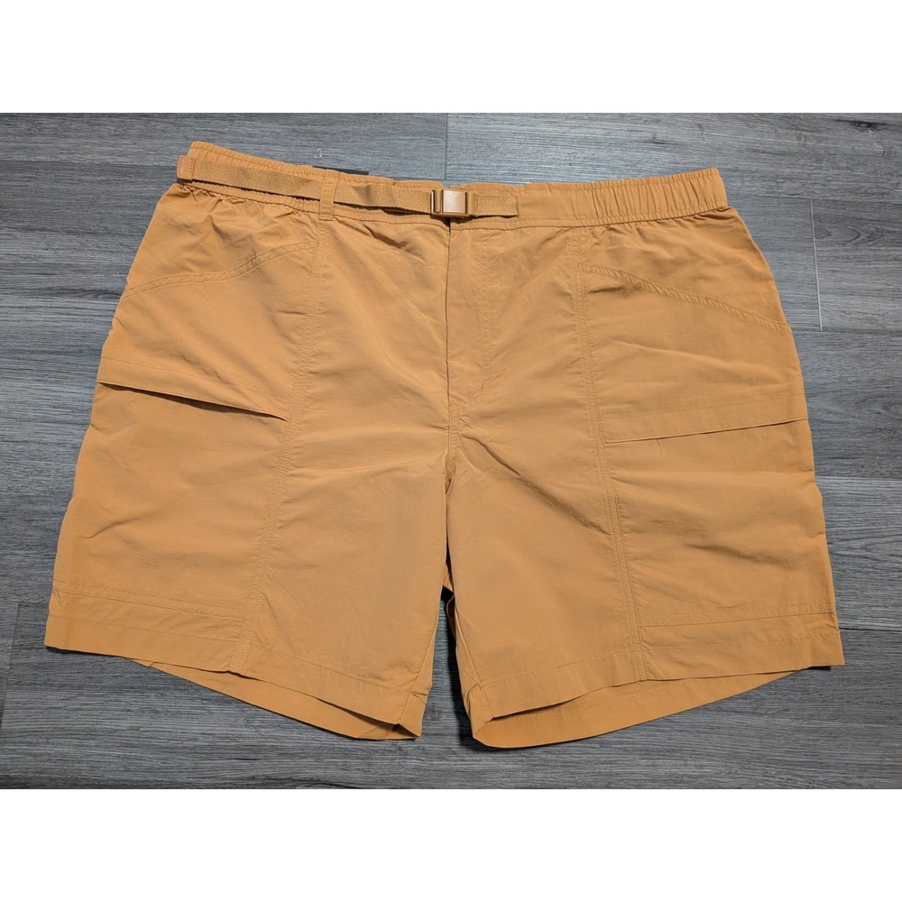 NWT Eddie Bauer Men's Brown Belted Cargo Ripstop Tech Short Size XXL 42x8